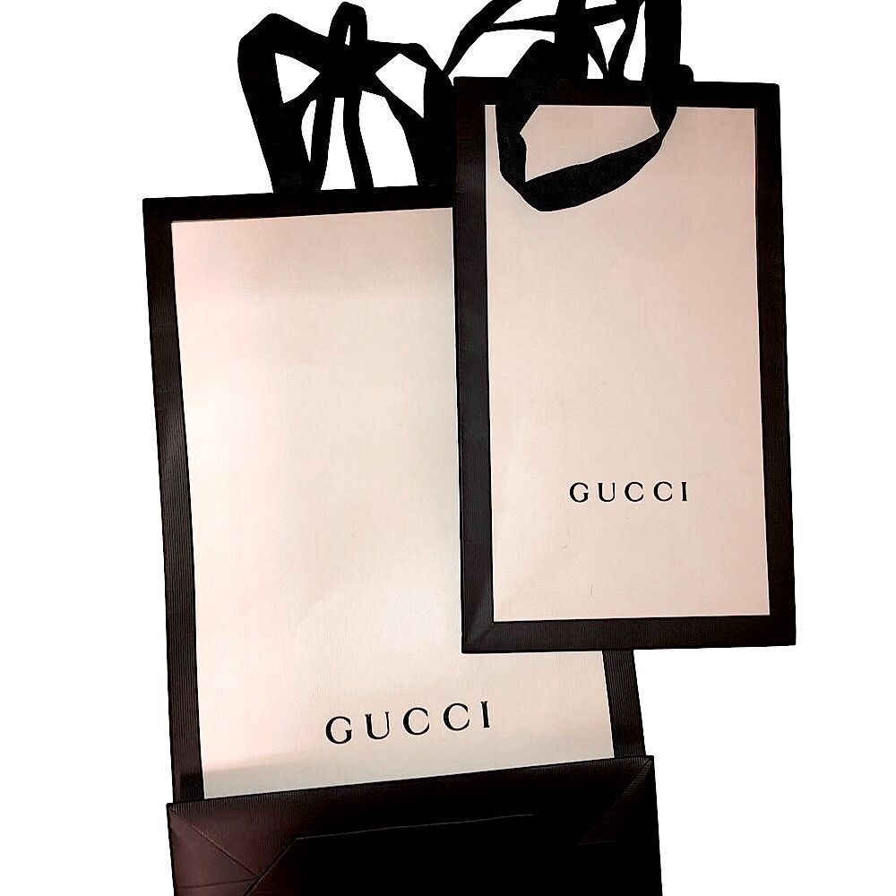 2 Gucci shopping bags in perfect condition